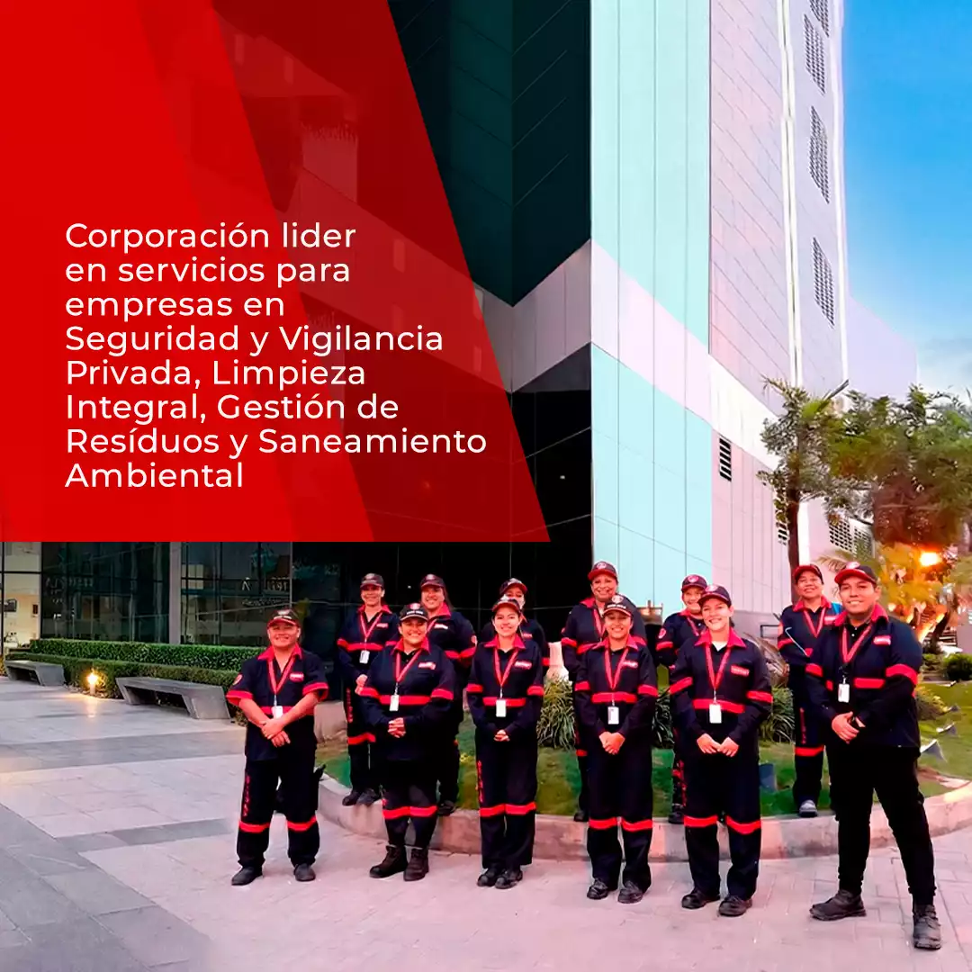 Equipo de Corporación Reymar brindando limpieza integral en Perú